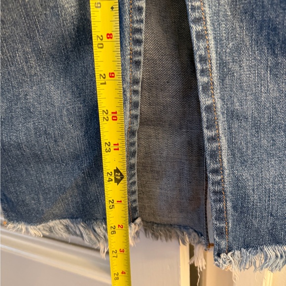 Pre owned One Teaspoon Cadillac denim skirt , size 27 - high waist / longline - Picture 6 of 8